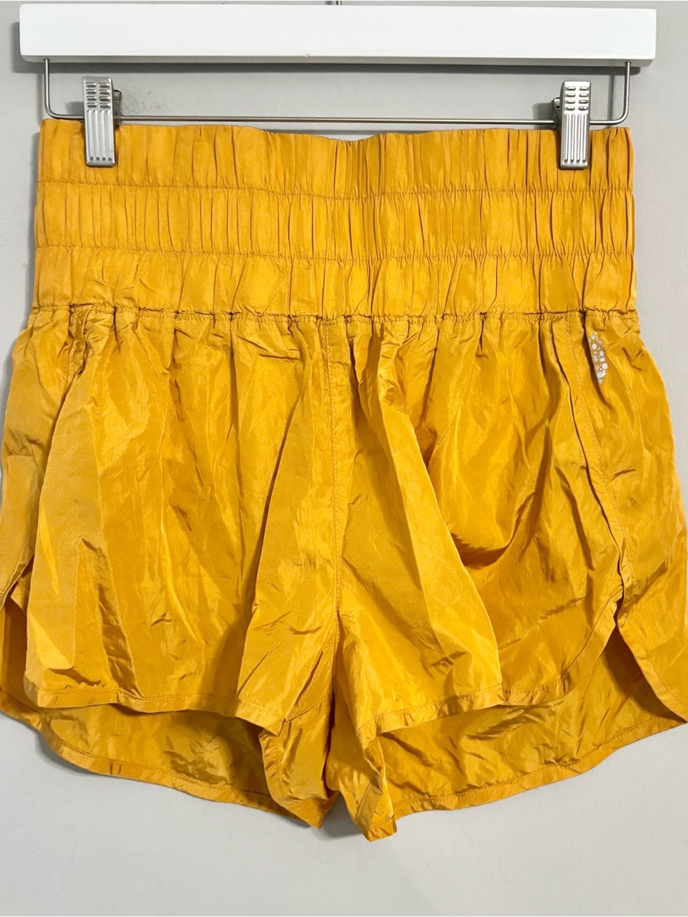 Free People Movement Mustard Athletic Shorts